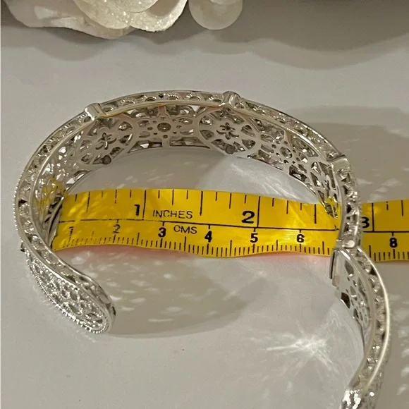 Judith Ripka large cuff bracelet - Picture 8 of 9